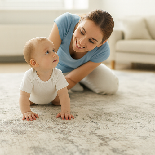 Soft Studio Co Distressed Washable Floor Rug